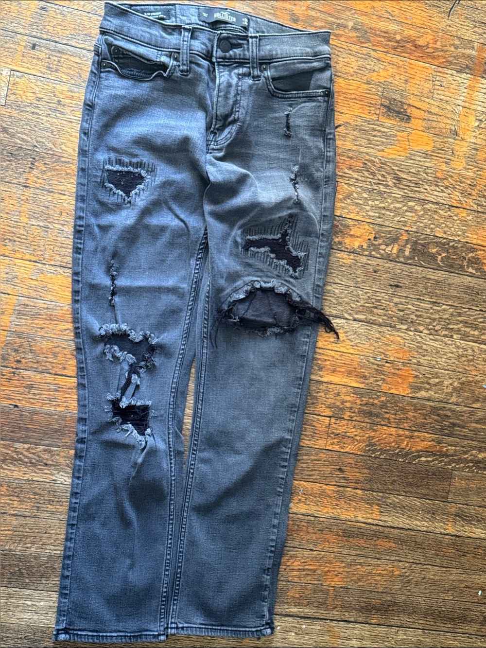 Hollister Men's Charcoal Slim Jeans